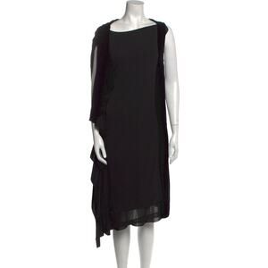 DIANE VON FURSTENBERG Colorblock Pattern Midi Velvet Dress Size US 10 Women's